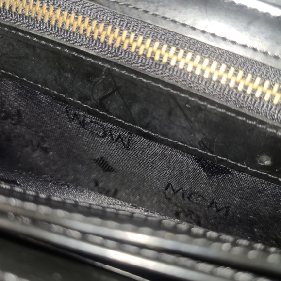 MCM | Vintage Black Patent Leather Shoulder Bag / Clutch - Picture 9 of 9